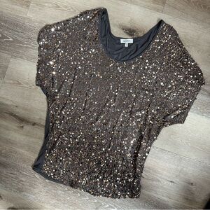 Gold Sequin top medium